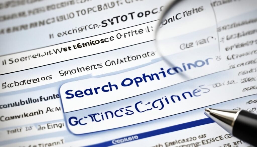 Skuteczne SEO dla początkujących wypisane długopisem po ekranie monitora