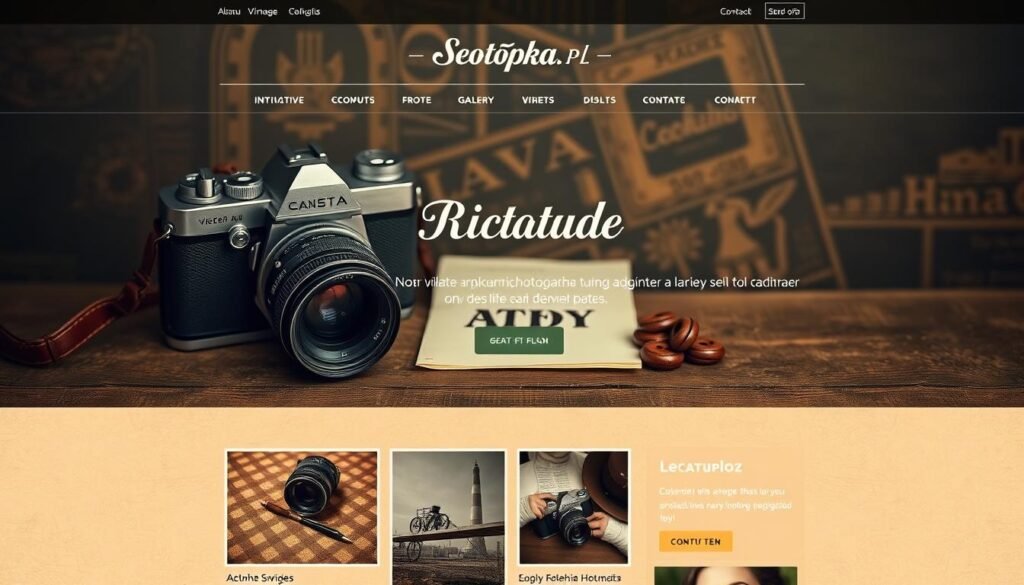 jak zoptymalizować stronę fotograficzną vintage