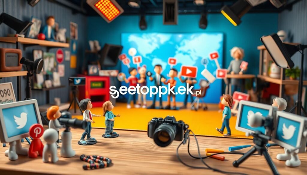 media społecznościowe w animacji