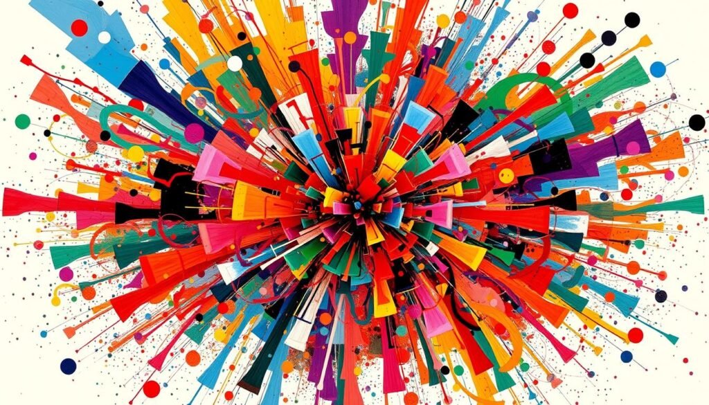sztuka abstrakcyjna i chaos